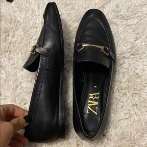 Zara Leather Loafers